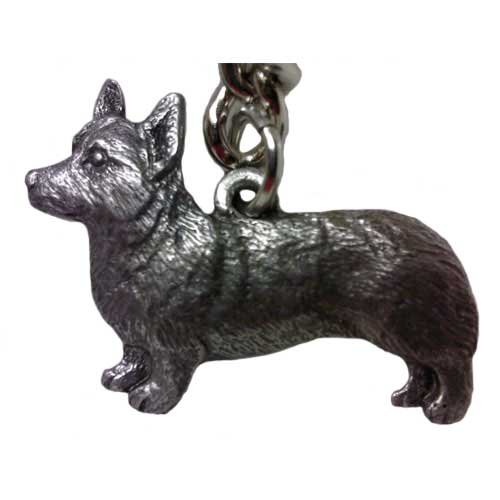 Pewter Corgi (Pembroke) Keychain