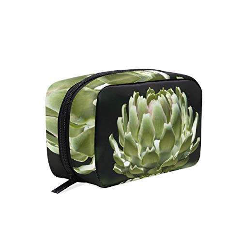 Artichoke Orchard Vegetable Makeup Bag Organizer Portable Cosmetic Pouch Handbag With Zipper For Women Purse