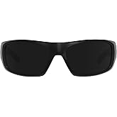 MAXJULI XL Z87 Sports Sunglasses for Big Heads Men Women TR90 Ultralight UV400 Protection Glasses 8700 (Black/Super Dark)