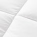 SNOWMAN White Goose Down & Feather Blend Comforter Queen Size 100% Cotton Cover Down Proof Baffle Boxes Construction,Soft and Warm