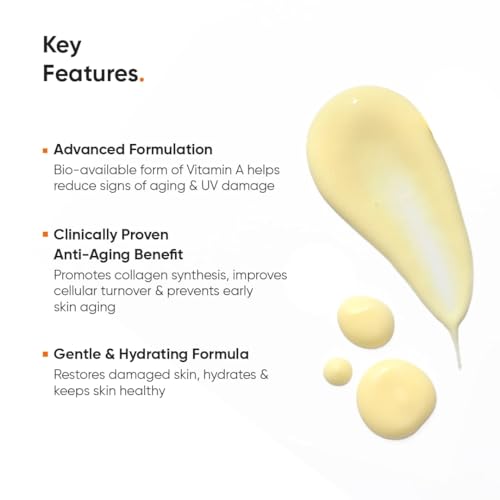 Minimalist 2% Retinoid Anti Aging Cream for Wrinkles & Fine Lines, 30 ml | Super Light Night Face Cream (Emulsion) for Women & Men