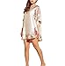 Tangkula Women's Short Batwing Sleeve Plus Size Nightgown