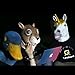 LarpGears Deluxe Novelty Halloween Costume Latex Blue Duck Animal Mallard Mask Adult Size