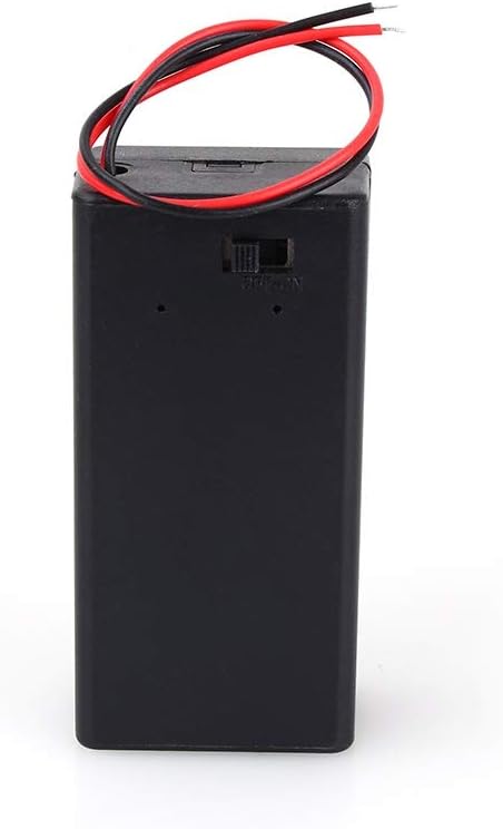 Samfox Battery Holder Case - 9V Volt PP3 Battery Holder Box, DC Case w/Wire Lead with ON/OFF Switch Cover Durable - Image 4
