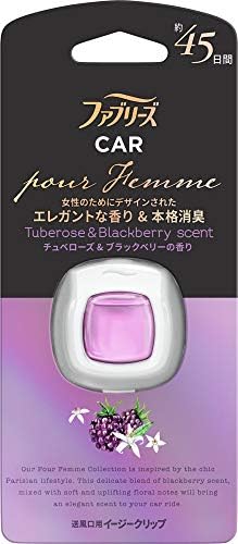 ファブリーズ 芳香剤 車用 イージークリップ プール ファム チュベローズブラックベリーの香り 2 2ml