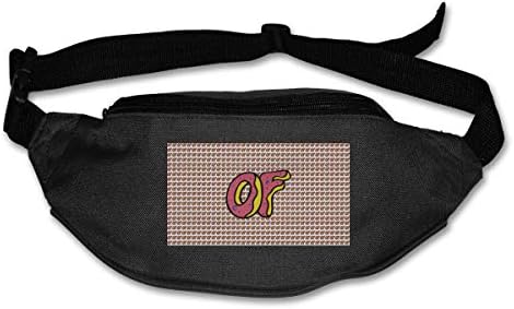 Hahay Unisex Pockets Odd Future Fanny Pack Waist/Bum Bag Adjustable Belt Bags Running Cycling Fishing Sport Waist Bags Black