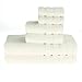 PROMIC 100% Quality Cotton Bath Towel Set, 6 Piece Includes 2 Bath Towels, 2 Hand Towels, and 2 Washcloths – 500GSM, Highly Absorbent and Softness, Fade-Resistant, Ivory