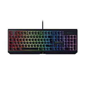 Razer Blackwidow, Mechanical Gaming Keyboard with Green Switches (Clicky and Tactile), RGB Chroma Enabled, UK Layout