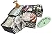 Dresser Drawer Organizer | Organize Socks Bra Underwear Scarves Ties Baby Clothes | Foldable Fabric Bins | Chevron Pattern 4 Set | La Luna