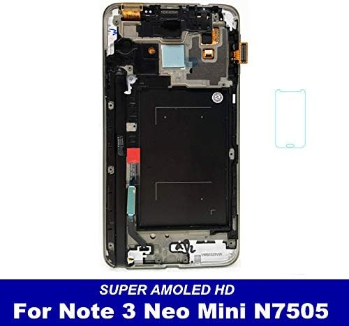 100% Tested AMOLED LCD for Samsung Galaxy Note3 Note 3 Neo Mini Lite N7505 Screen Display Touch Digitizer with Frame Replacement