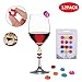 Party Wine Glass Charms Set of 12 Drink Markers, Glass Identifiers，Best gift for Christmas (color2)