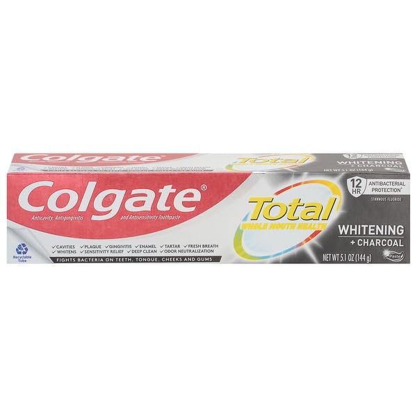 COLGATE ORAL CARE, CHARCOAL WHITENING TOOTHPASTE, 5.1 OUNCE