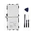 YNYNEW replacement Tablet battery for Samsung Galaxy TAB S 10.5 LTE SM-T800 SM-T801 SM-T805 SM-T807 SM-T807A SM-T807P EB-BT800FBC EB-BT800FBE 3.8V With Free Tools
