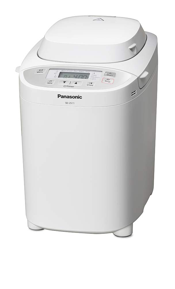 Panasonic SD2511WXC Fully Automated Breadmaker with Nut Dispenser, White Buy Online in United