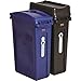 Rubbermaid Commercial Slim Jim Recycling Container, Blue, Black primary