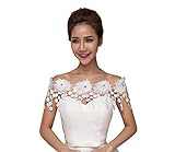 Lafee Bridal Shawls Wrap Lace Applique Scarf Capes for Wedding Dresses