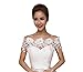 Lafee Bridal Shawls Wrap Lace Applique Scarf Capes for Wedding Dresses