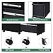 DEVAISE 3 Drawer Locking File Cabinet, Under Desk Metal Filing Cabinet for Legal/Letter/A4 File, Fully Assembled Except Wheels, Black