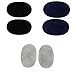 MonkeyJack 3 Pairs Sew On Suede Oval Elbow Knee Patches for Sweater Pants Repair Crafts