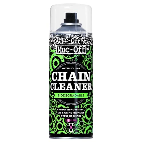 Muc-Off Bio Drivetrain Cleaner, 400 ml - Spray Pulisci Catena Bici - Idrosolubile e Biodegradabile - Per la Pulizia Catena Bici di Ogni Tipo