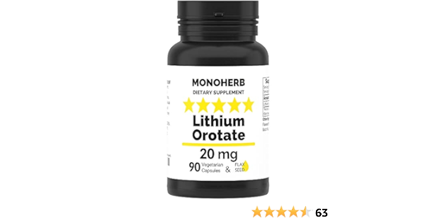 Lithium orotate 20mg