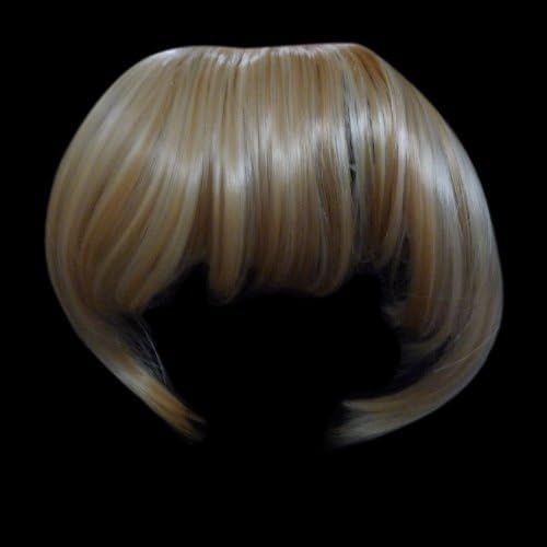 Fringe Bang Clip in Hair Extensions STRAIGHT Blonde Mix #18/613