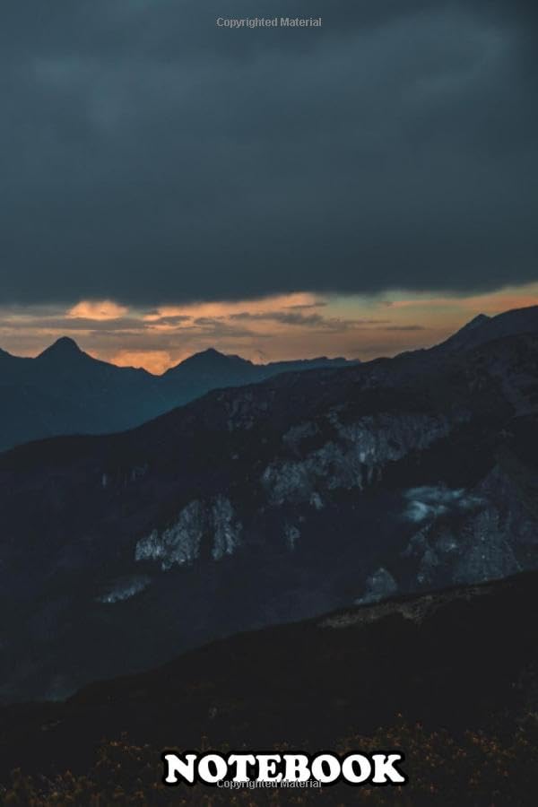Notebook: The Silhouette Of The Tatra Mountains During A Sunset , Journal for Writing, College Ruled Size 6" x 9", 110 Pages