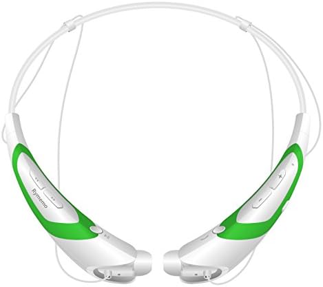 Bluetooth Headphones / Headset Rymemo Match Color Wireless Music Earphones Stereo Earbuds Sports/running Magnetic Neckband Style for Cellphone,Green-White