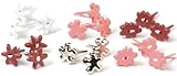 Making Memories Flowers Brad Value Pack, 120-Pack-3 Designs, Red/Pink/Silver/White