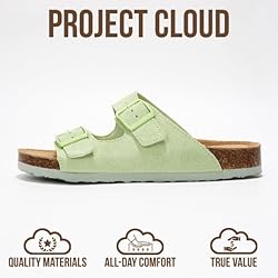 Project Cloud Genuine Leather Flat Sandals Women