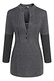 Zeagoo Women's Split V-Neck Maternity Clothes Breastfeeding and Nursing Blouse Tops