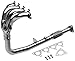 DNA motoring HDS-HA90-41 Stainless Steel 4-1 Header Exhaust Manifold