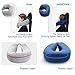 SAIREIDER Travel Pillow 100% Memory Foam Airplanes Neck Pillows -Prevent The Heads from Falling Forward Travel Neck Pillows with Sleep Mask and Earplugs (Navy Blue)