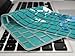 Case Star Ocean series Aqua Blue Keyboard Silicone Cover Skin With The Seaweed And Fish Pattern for Macbook 13 Unibody / Macbook Pro 13 15 17 + Case Star Cellphone Bag