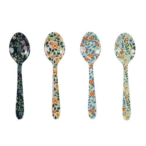 Planted Tea Spoons in Mixed Garden Prints - Set of 4 at Amazon