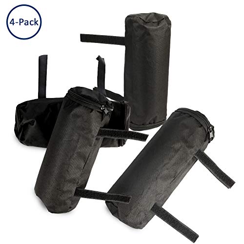 Tearcam Weight Bags, Canopy Weights Sand Bags Leg Weights for Pop up Canopy Tent Sand Bags for Instant Outdoor Sun Shelter Canopy Legs, Set of 4
