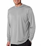 UltraClub Men's Cool & Dry Long Sleeve Performance Interlock T-Shirt