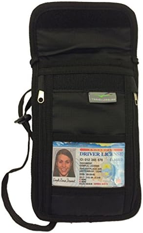 Travellersling Black Security Travel Wallet