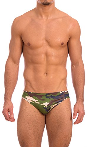 Mens green camouflage hot body bikini swimsuit gary maj…