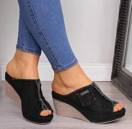 Sandalias denim mujer Clearance
