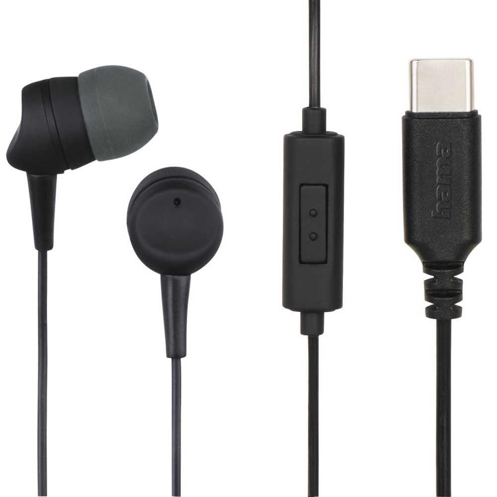 Hama Sea In-Ear Earset, USB-C, Inline Microphone, Answer Button, Cable Kink Protection