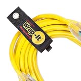 Heavy-Duty Wrap-It Storage Straps, 13" (6 Pack) - Hook and Loop Extension Cord Organizer Hanger, Cord Wrap, Cable Straps for Cables, Hoses, Rope for Home, RV and Garage Storage and Organization