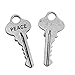 JGFinds Faith Peace Love Inspirational Message Key Charms, Silver Tone, 1