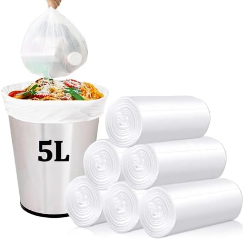 Teivio 5 Liter Small Bin Bags 120 Counts Pedal Bin Liners Thick Plastic - View #8