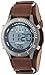 UNLISTED WATCHES Men's UL1264 City Streets Round Grey Gun Case Digital Brown Strap Watch