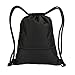 Double Sturdy Drawstring Bag With Pockets Waterproof Sports Large Backpack