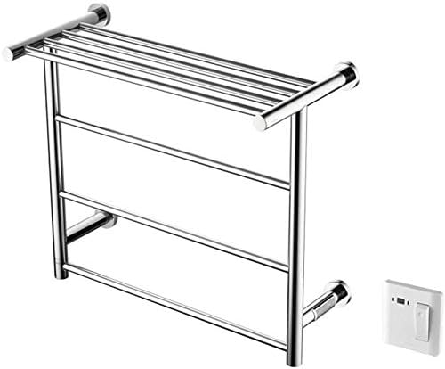 Kk タオルウォーマー 温水タオルスクエアチューブをラックウォールマウントハードワイヤード 防湿タオルバーでステンレス鋼をバー プラグインの浴室用タオルウォーマー スマート浴室タオルバー 商店