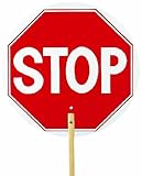 Mutual 14983-10 Traffic Control STOP/SLOW Paddle with 10