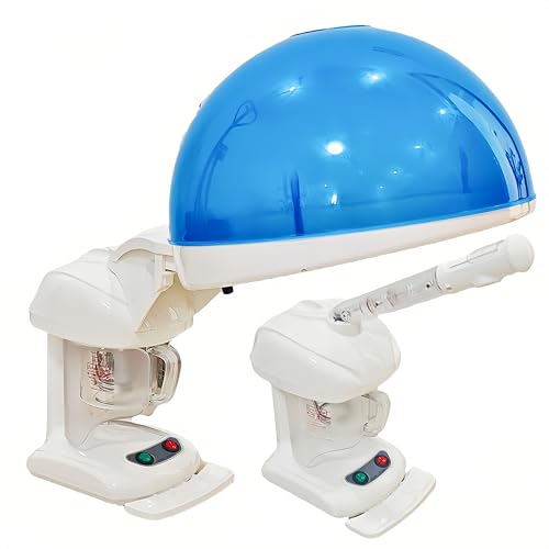 Sanqiao 2 in 1 Hair and Facial Steamer, Nano Ionic Steam, Deep Care for Hair and Skin, Home and Salon Use