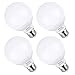 Kakanuo G25 LED Vanity Light Bulb 5W, 60W Globe Bulb Equivalent, Round Bathroom Makeup Light Bulb, Daylight White 5000K, Pack of 4